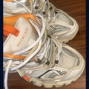 BALENCIAGA TRACK RUNNERS Orange &White